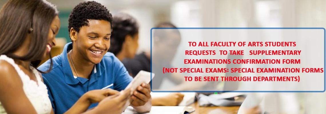 REQUESTS TO TAKE SUPPLEMENTARY EXAMINATIONS